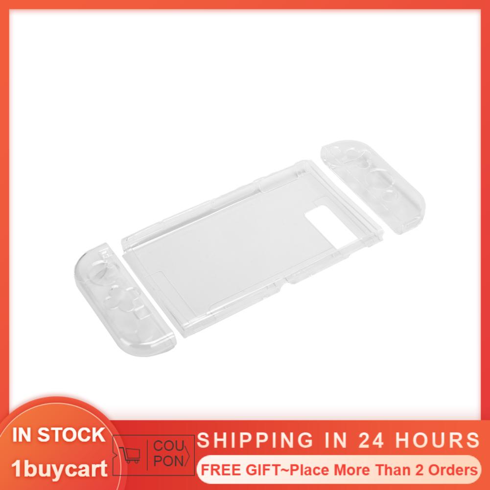 1buycart kinect sensor adapter For Switch Protective Case Cover TPU Split‑Type Game Console Shell Protector Transparent