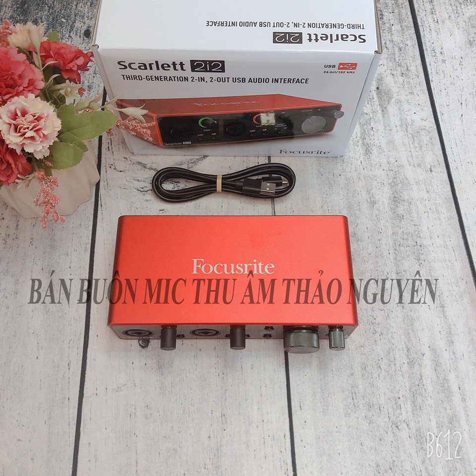 Focusrite Scarlett 2i2 USB Audio Interface (3rd Gen) [soundcard thu âm, làm nhạc, đời 3, NEW & chính