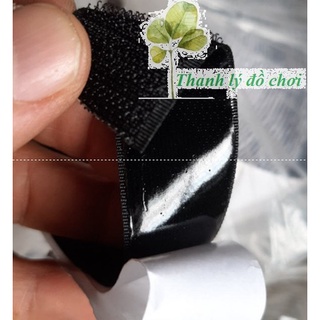 Cuộn 25m băng dán xé gai bông (velcro tape/ khóa nhám) loại có keo 2cm