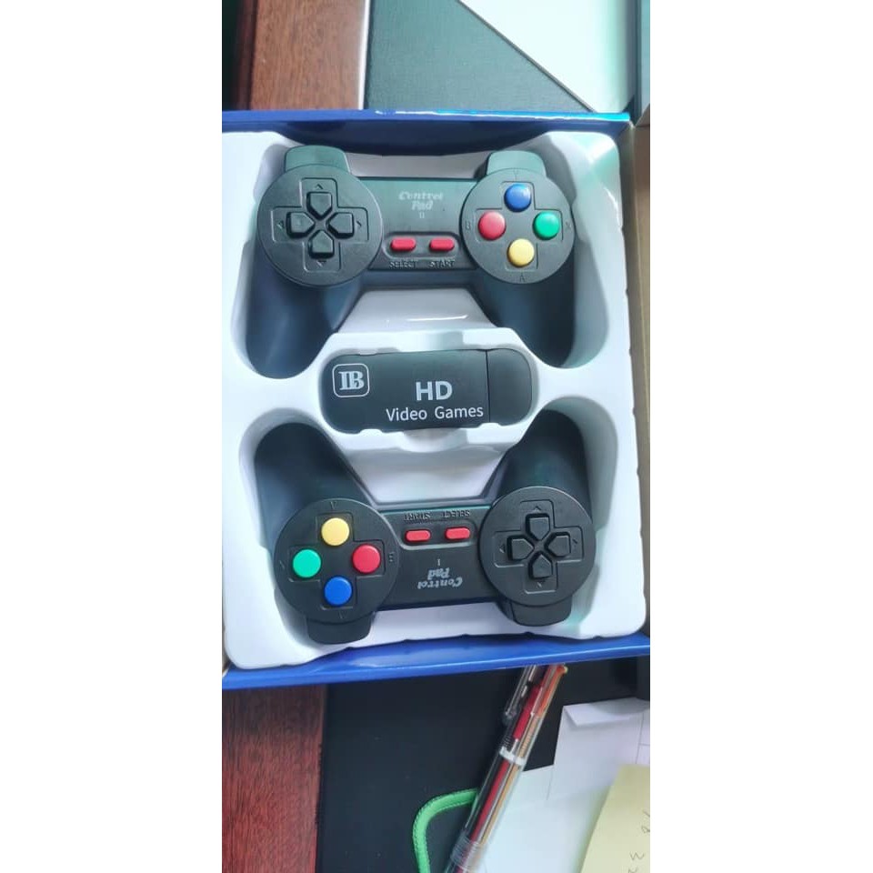 Máy chơi game cầm tay 4 nút HDMI, game station 821 trò chơi trẻ em, tặng 2 tay cầm không dây, Bảo hành 12 tháng | BigBuy360 - bigbuy360.vn