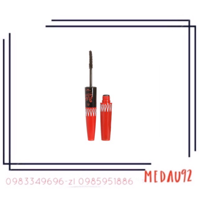 MASCARA NỐI MI 2 ĐẦU SIVANNA SUPER MODEL 5X LONG DEEP BLACK