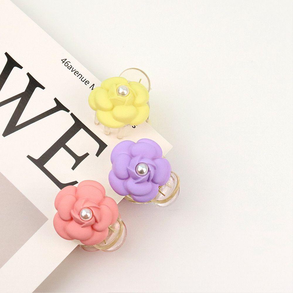 Kẹp Tóc Hoa Trà Màu Kẹo Ngọt Thời Trang Hàn Quốc WMES15H