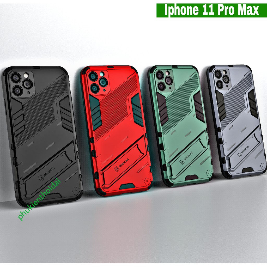 Ốp lưng Iphone 11 Pro Max / 13 Pro Max / 12 Pro Max / 14 Pro Max / Xs Max / 15 Pro Max Iron Man Ver 2 chống sốc giá đỡ