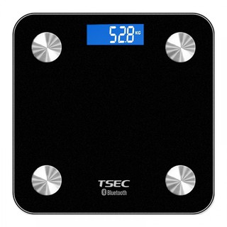 Cân điện tử thông minh phân tích lượng mỡ cơ thể kết nối bluetooth màu ĐEN