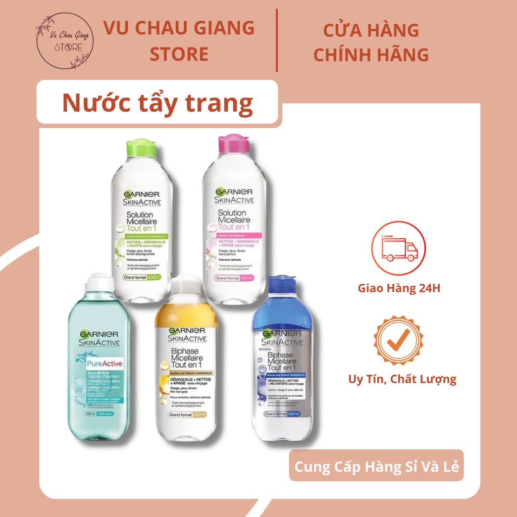 Nước tẩy trang Garnier Pháp 400ml