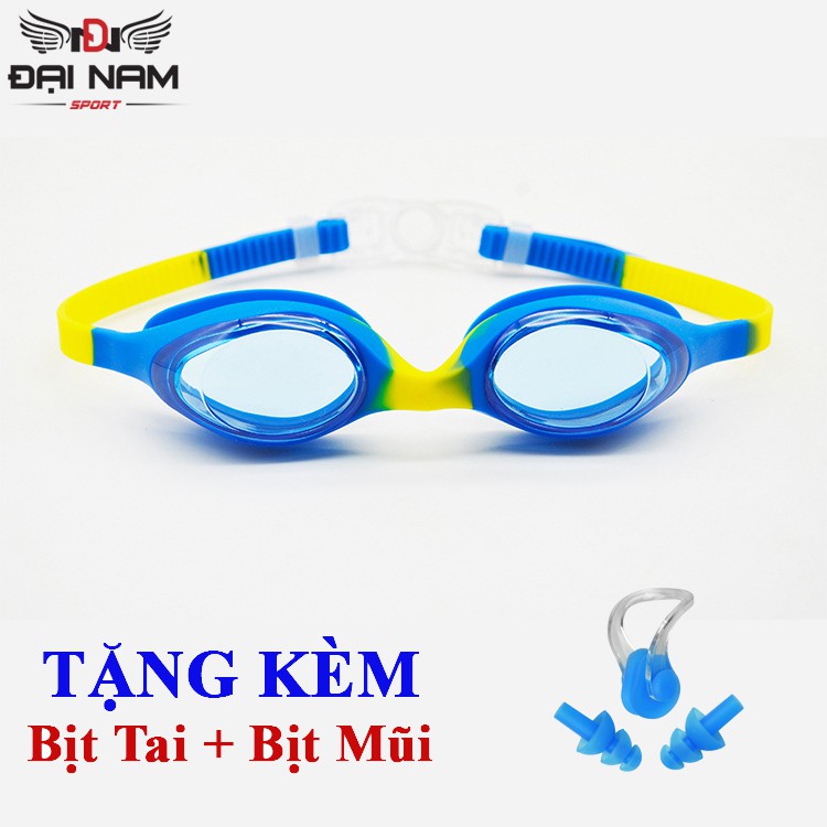 Kính Bơi Trẻ Em Chống Tia UV,Chống Lóa Và Nước DNS113 Đại Nam Sport + Tặng Kèm Bịt Tai Và Kẹp Mũi