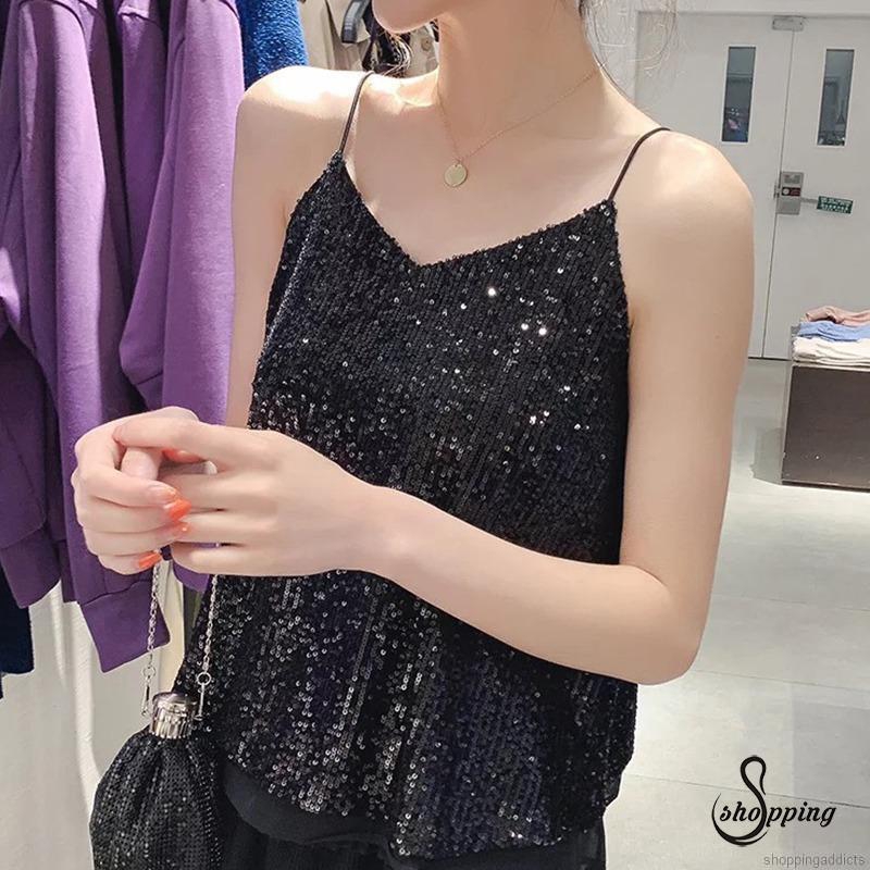 Áo nữ không tay cổ chữ V thời trang quyến rũ | BigBuy360 - bigbuy360.vn