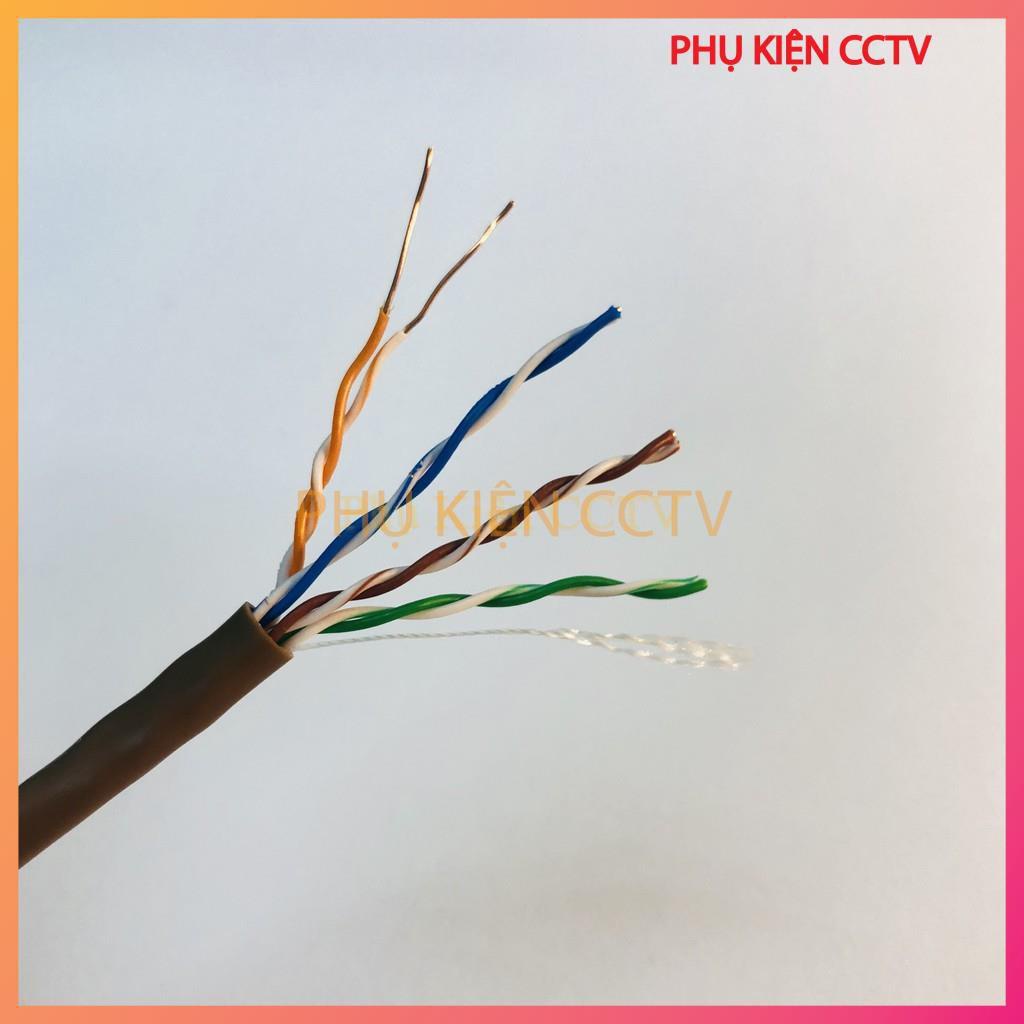 Dây Mạng 8 lõi Hikvision Đồng nguyên chất mã lẻ (1m) chuyên dụng cho Camera POE