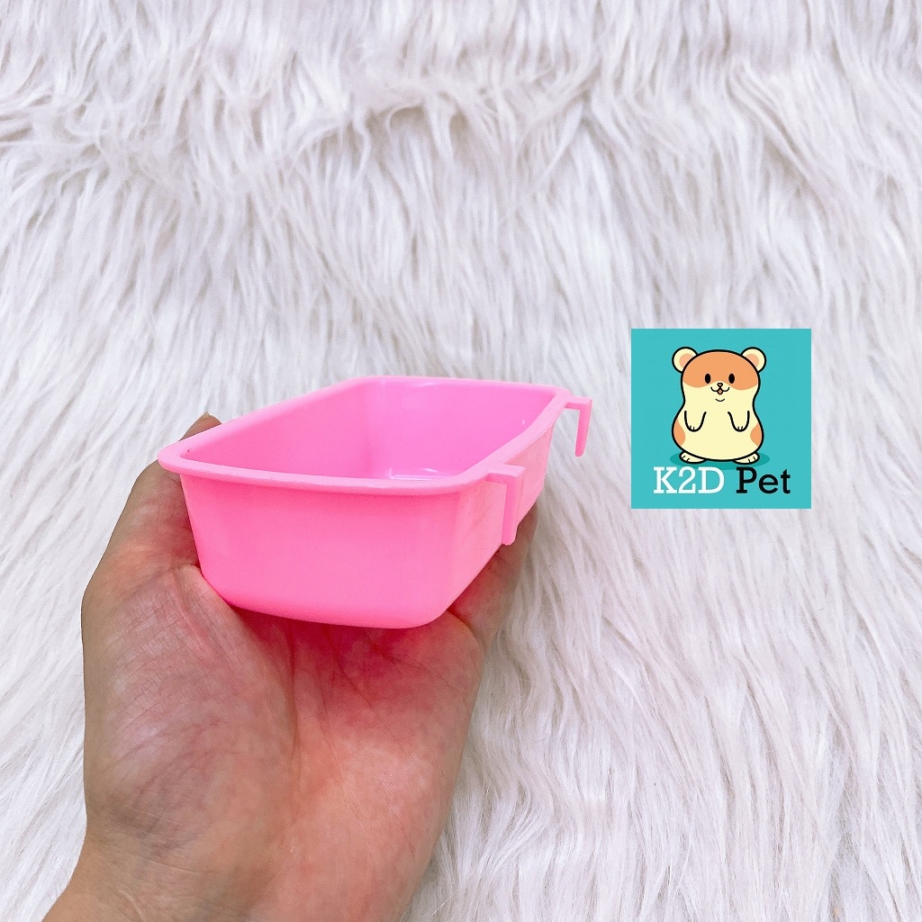 Bát ăn nhựa gắn lồng đại cho hamster, Guinea Pig (bọ ú, chuột lang), thỏ, sóc bắc mỹ, chinchilla