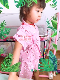 Set bé gái yukata mùa hè rực rỡ