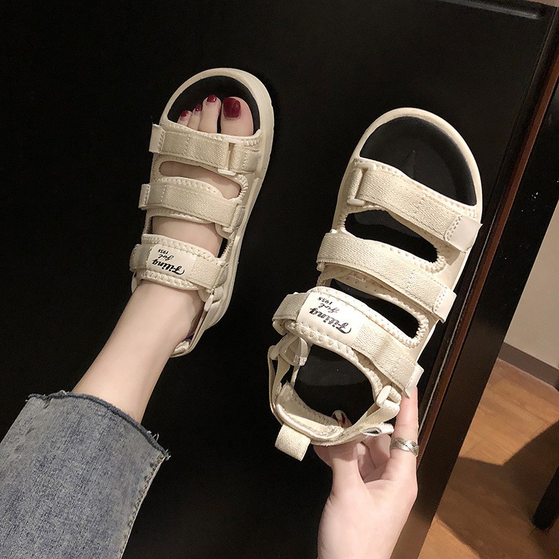 Sandal nữ ulzzang hàn quốc, sandal nữ đi học hot trend 2021