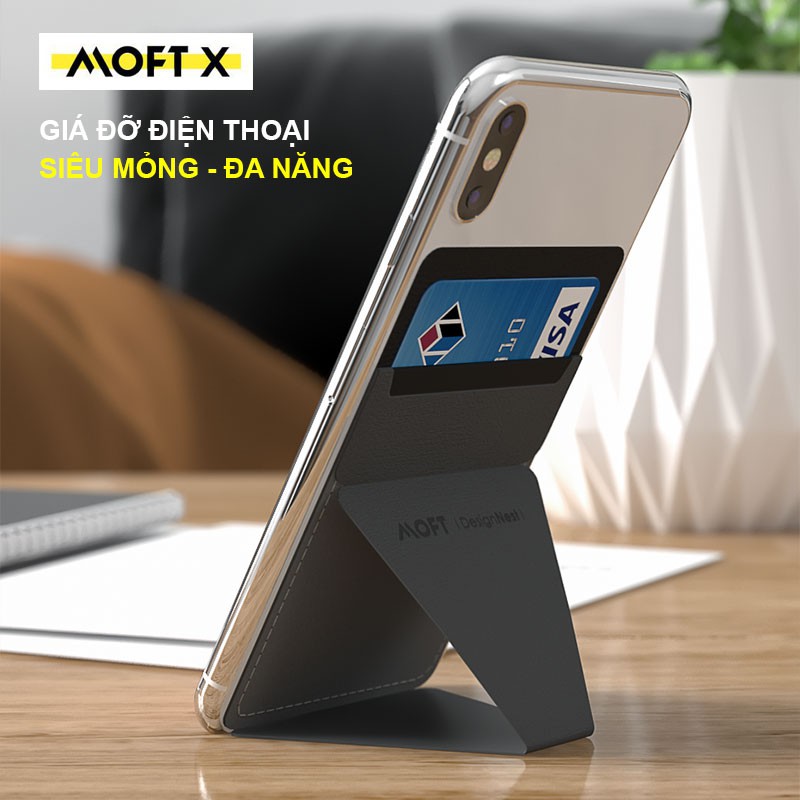 Giá Đỡ Điện Thoại Moft X Phone Stand Mignight Green, Tích Hợp Ví Để Thẻ, Siêu Mỏng Đa Năng, Phiên Bản Dán Keo (Adhesive) | BigBuy360 - bigbuy360.vn
