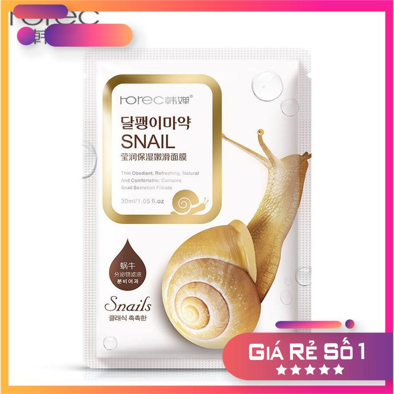 Lẻ 1 miếng mặt Nạ Ốc Sên Snail Rorec -Da Sáng Đẹp,Khoẻ Mạnh