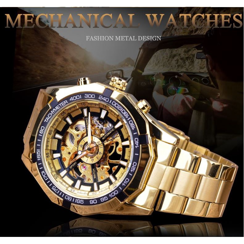 Đồng Hồ Cơ Nam Tự Động Automatic Chính Hãng Forsining TD4 Dây Kim Loại Cao Cấp Đẹp Giá Rẻ Thời Trang Sang Trọng