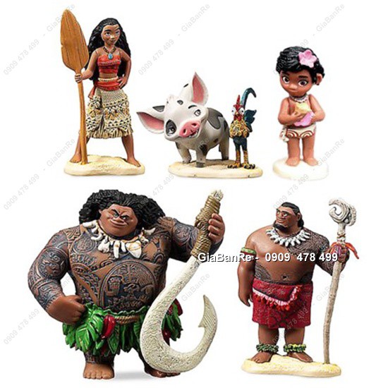 Bộ Nhân Vật Gia Đình Tiền Sử Moana - 7960