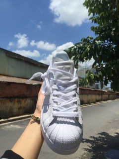 Adidas superstar all white