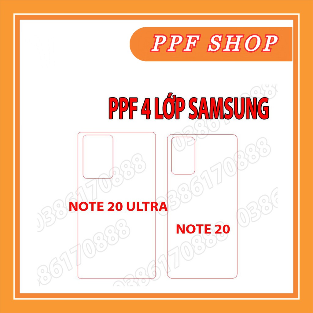 Dán lưng PPF 4 lớp chống va đập cho SAMSUNG NOTE 20 / NOTE 20 ULTRA