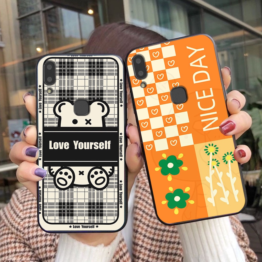Ốp lưng Vivo V9 happy day, gấu bear dễ thương - BỀN - ĐẸP -BAO GIÁ TOÀN THỊ TRƯỜNG