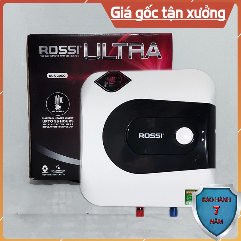 Bình nóng lạnh rossi, bình nóng lạnh 15l Rossi Ultra, 20l Rossi, RUA 15SQ, RUA 20SQ