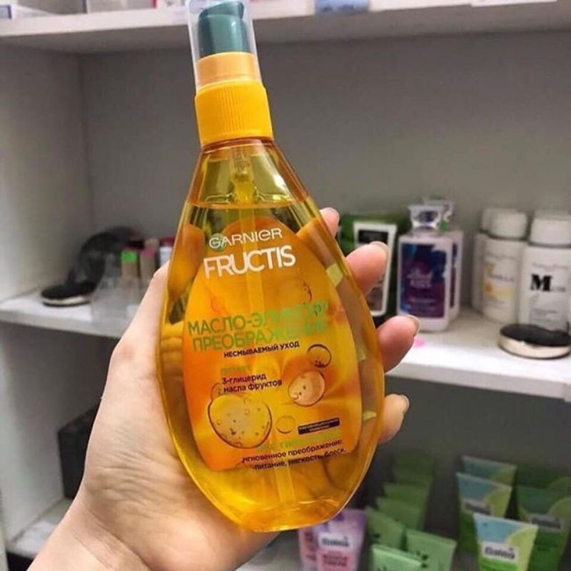 Tinh dầu xịt dưỡng tóc Garnier Fructis siêu phục hồi mềm mượt tóc