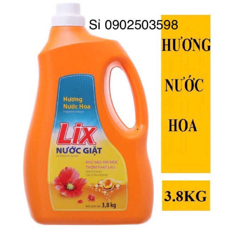 Nước giặt Lix hương Nước Hoa - 3.6kg (mới)