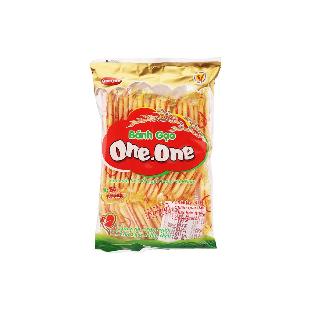 Bánh gạo One One phô mai bắp 118g và vị bò nướng 150g