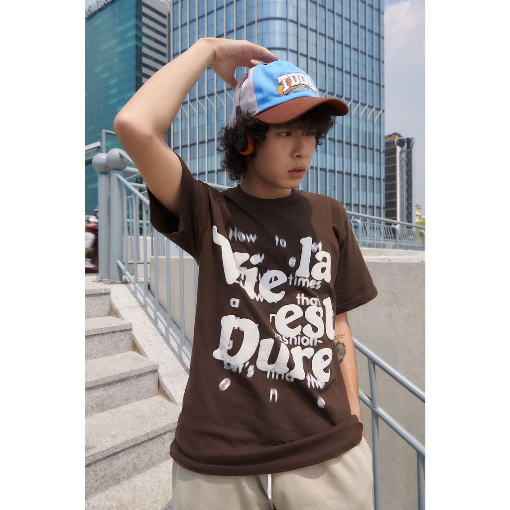 Áo thun EYEC LAVIE TEE - Nâu/ MOCHA BROWN