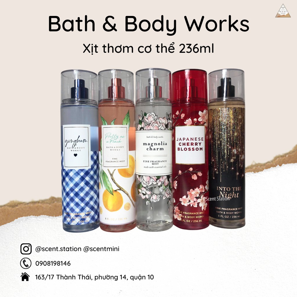 [Link 2] Xịt thơm cơ thể Body mist Bath &amp; Body Works 236ml