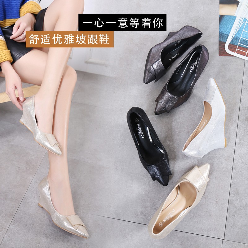 Giày dự tiệc đế xuồng  gót cao 5p và 8p bền đẹp êm chân size 33/40   061020