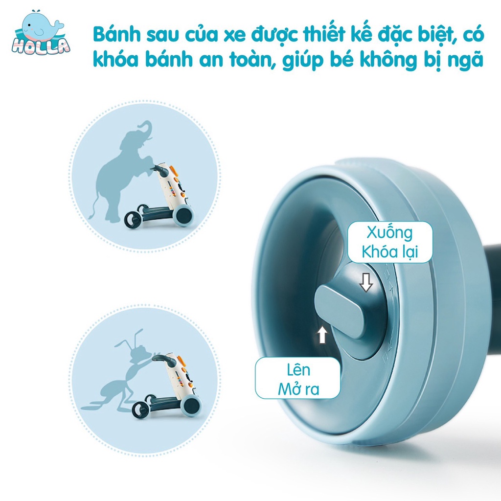 Xe Tập Đi Chống Lật HOLLA Cao Cấp HL-0284
