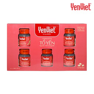 Tổ Yến Nguyên Chất Chưng Sẵn YenViet - Vị Hạt Sen [Hộp 5 Lọ]