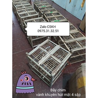 lụp bẫy chim vành khuyên hút mật 4 sập tre