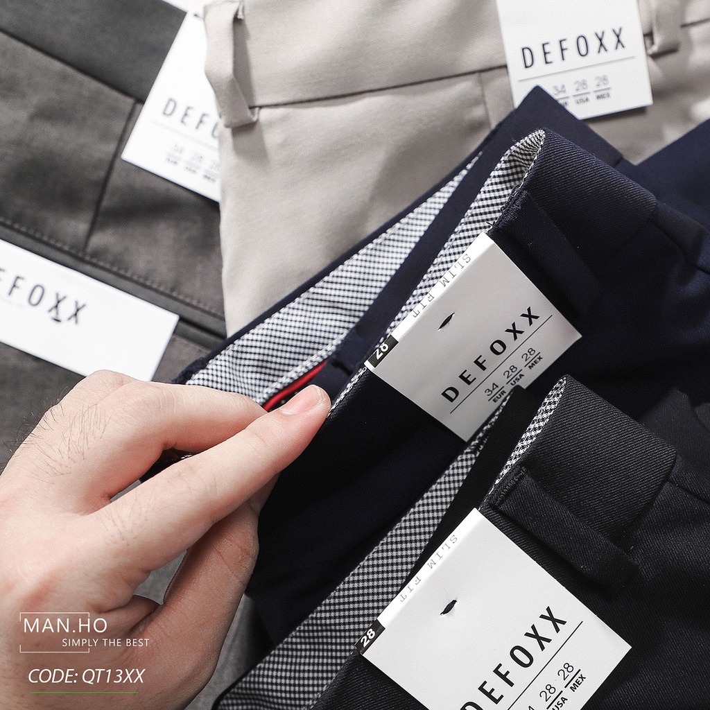 Quần Tây DF XÁM- Quần Tây công sở- Chất liệu COTTON cao cấp, form Slim-fit tôn dáng phái manh, QT1301- MANHO