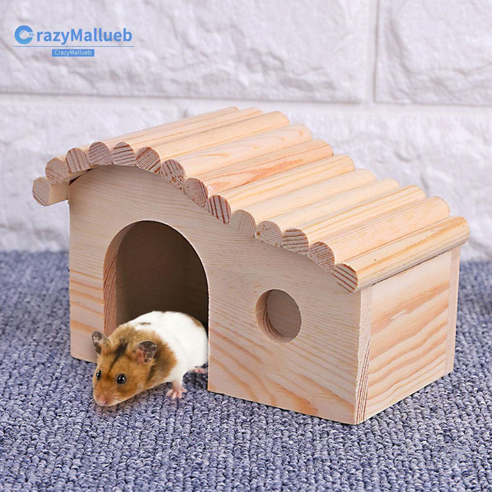 Nhà Gỗ Mini Cho Chuột Hamster