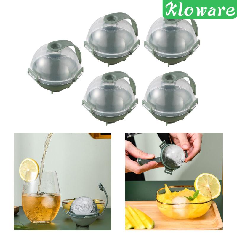 Set 5 Khuôn Nhựa Làm Đá Hình Tròn Cỡ Lớn Tiện Dụng