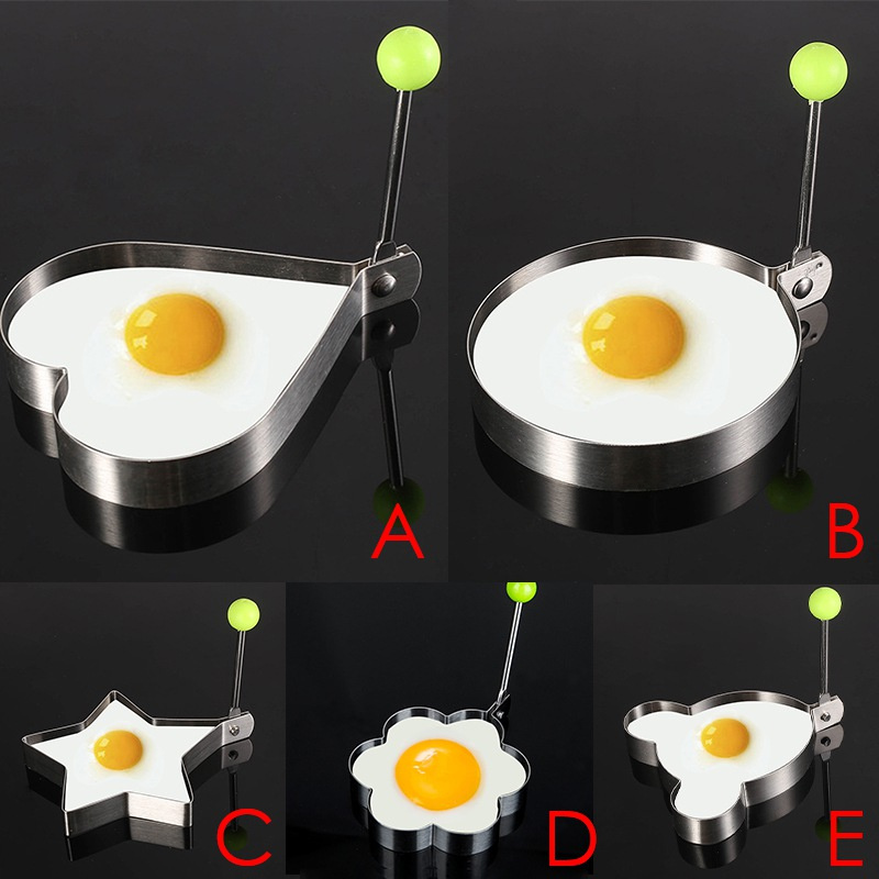 Khuôn chiên trứng nhiều kiểu dáng bằng thép không gỉ cao cấp tiện dụng