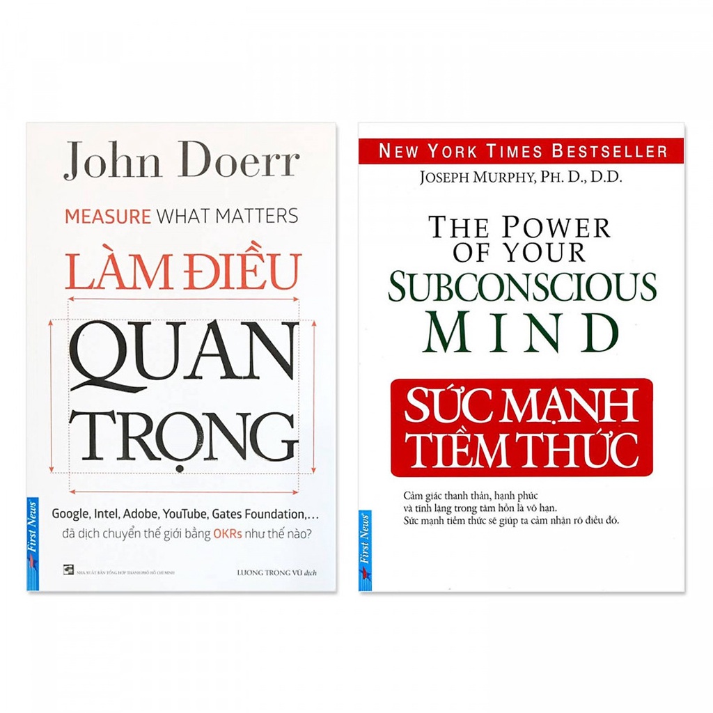 Sách - Combo 2 Cuốn Làm Điều Quan Trọng + Sức Mạnh Tiềm Thức