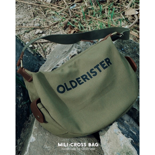 Túi đeo chéo nam nữ Mili-Cross Bag handmade Olderister - Tiệm Cũ Kĩ