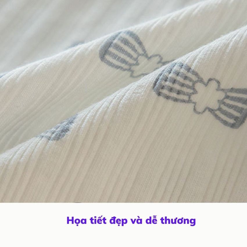 Quần lót nữ cotton, quần lót viền ren gân tăm đinh nơ nhiều họa tiết dễ thương L128