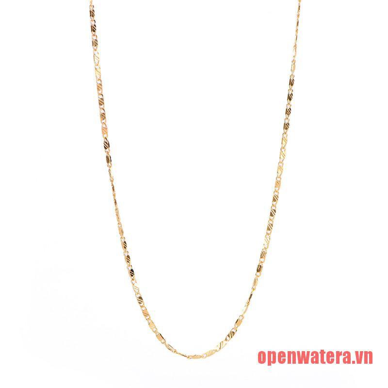 Dây chuyền nam mạ vàng 16-30 inch tùy chọn