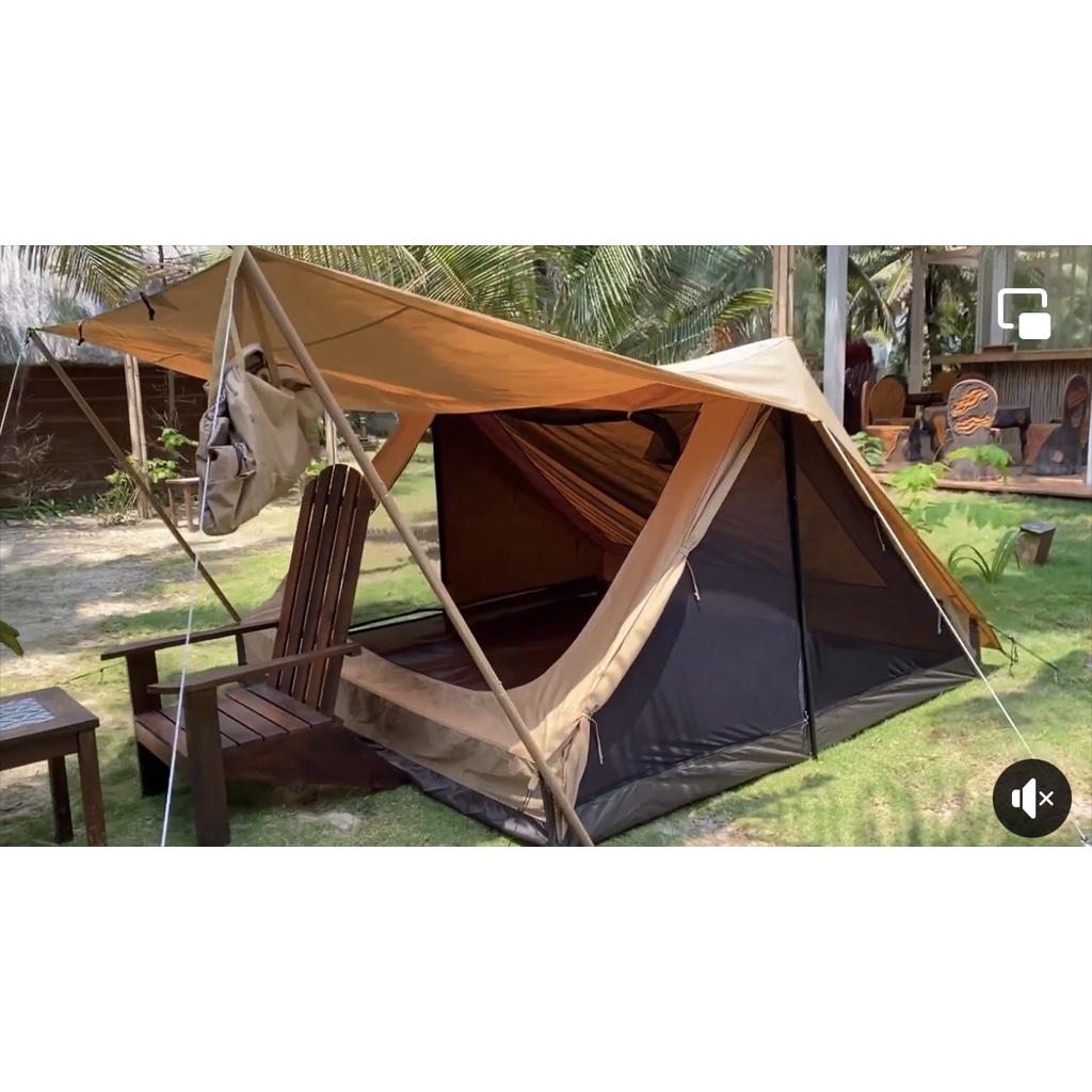 LỀU VINTAGE HOME 4 - 5P Vải TC Chống Nóng- Chống Mưa Tốt