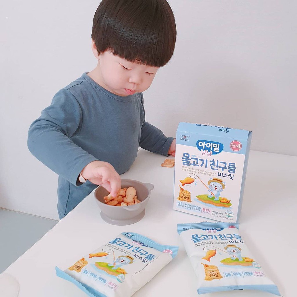ILDONG - Bánh cá ăn dặm cho bé vị nguyên bản [HSD T9/2023]