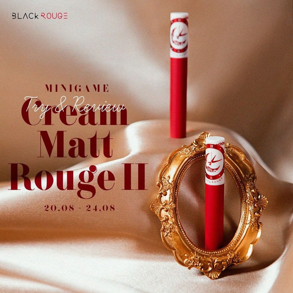 Son Kem Lì Black Rouge Cream Matte Rouge Version 2