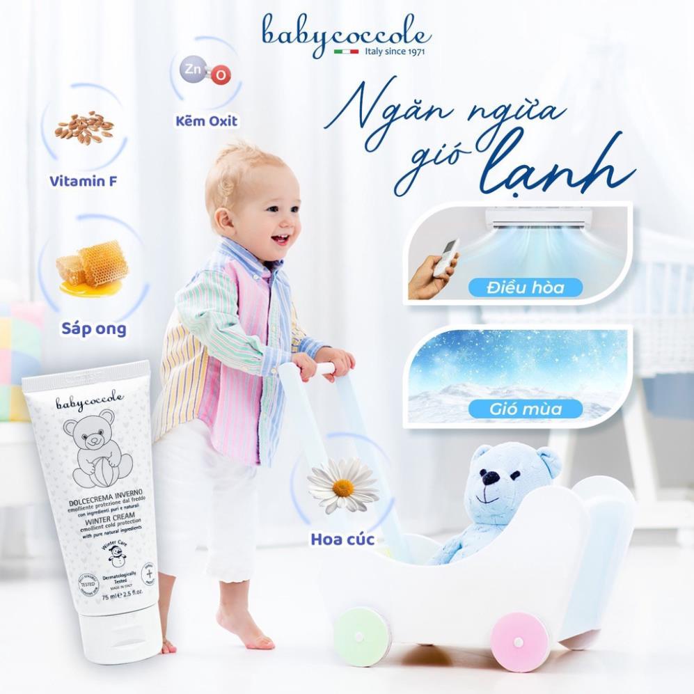 Kem giữ ấm cho bé Babycoccole 0M+ từ sáp ong và vitamin 75ml