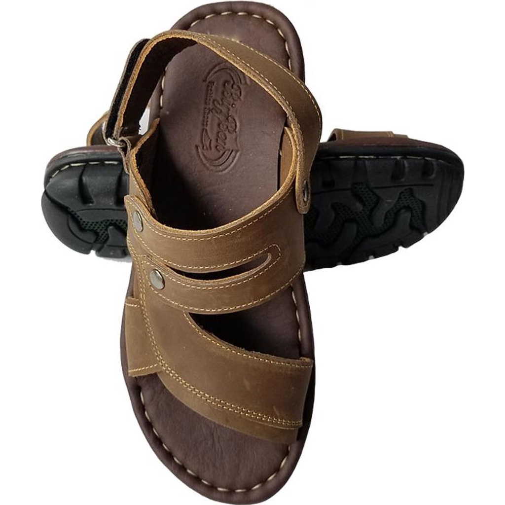 Giày sandal nam da bò thật BIGBEN cao cấp SD114
