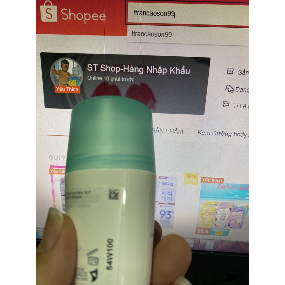 Lăn nách khử mùi 72h Vichy-Pháp 50Ml