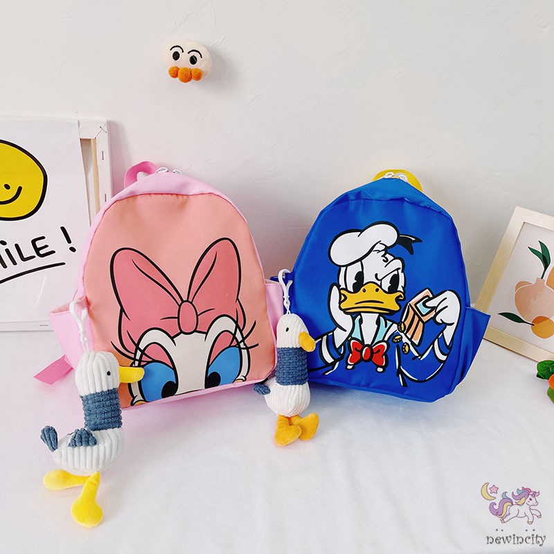 Ba lô thời trang ngăn chứa lớn phong cách mùa hè họa tiết hoạt hình kiểu Hàn dành cho bé trai và bé gái