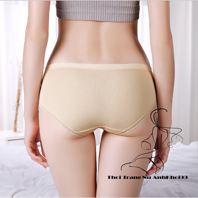 Quần lót nữ Chất Cotton Viền ren lưng Viền thun có chọn màu chọn size lớn QL05 | BigBuy360 - bigbuy360.vn
