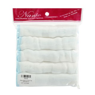 Combo 20 khăn sữa gạc cao cấp 2 lớp (25x28cm) (4 gói)
