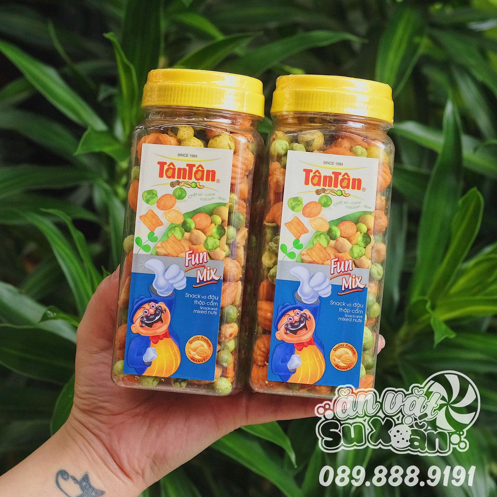 Snack đậu thập cẩm Fun Mix Tân Tân Ăn Vặt Su Xoắn